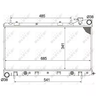 Radiateur, refroidissement du moteur NRF
