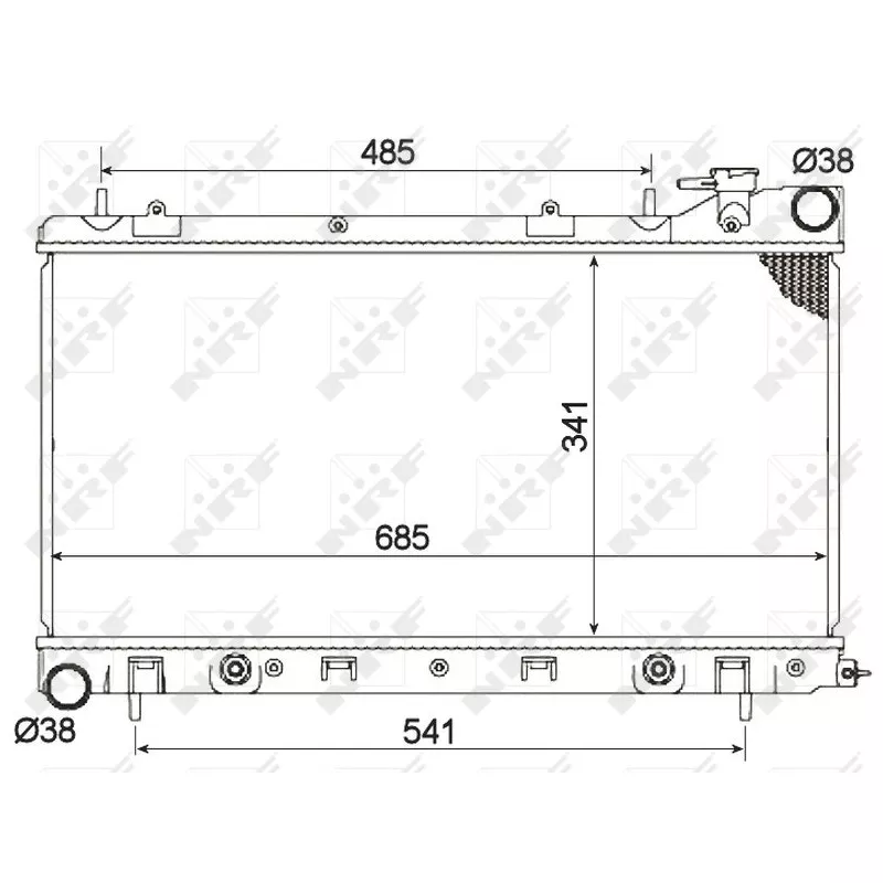Radiateur, refroidissement du moteur NRF 53095