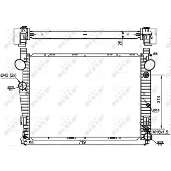 Radiateur, refroidissement du moteur NRF