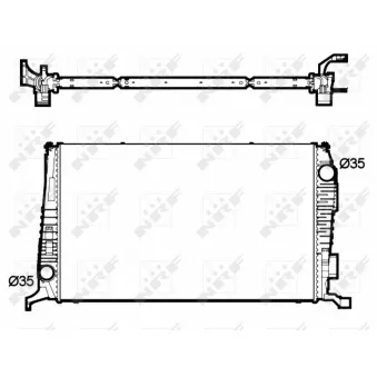 Radiateur, refroidissement du moteur NRF