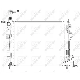 Radiateur, refroidissement du moteur NRF