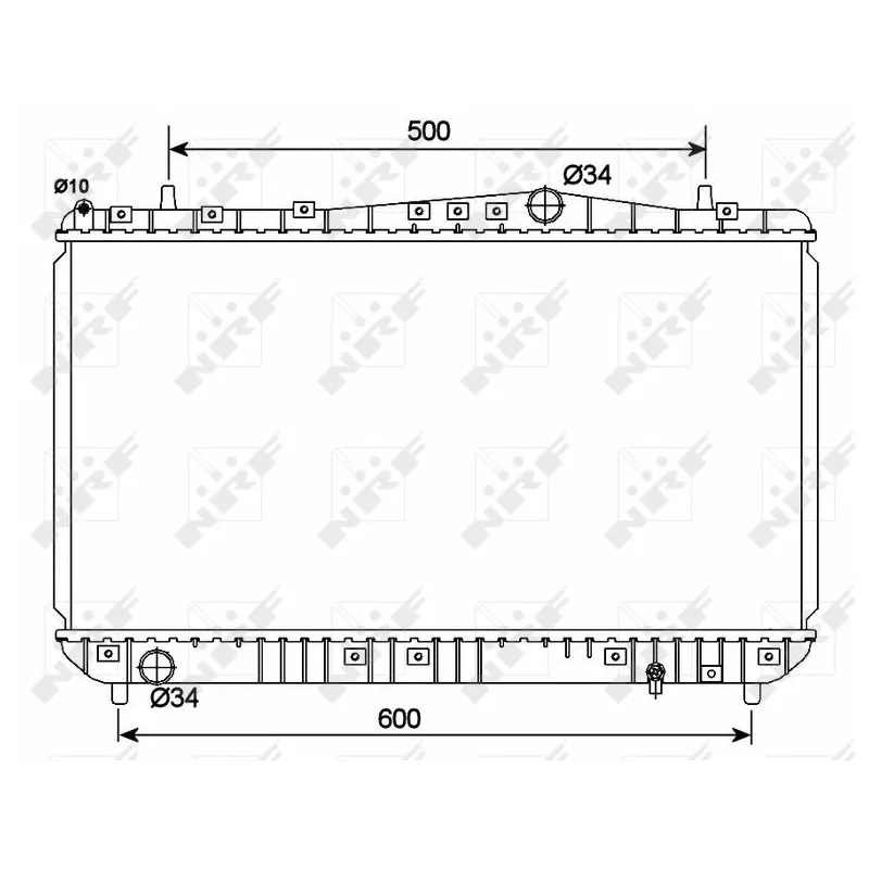 Radiateur, refroidissement du moteur NRF 53150
