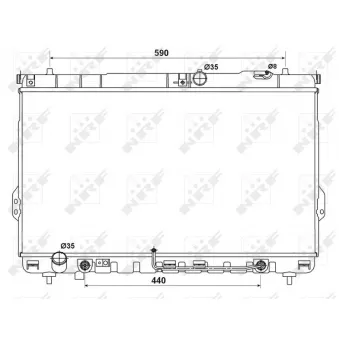 Radiateur, refroidissement du moteur NRF