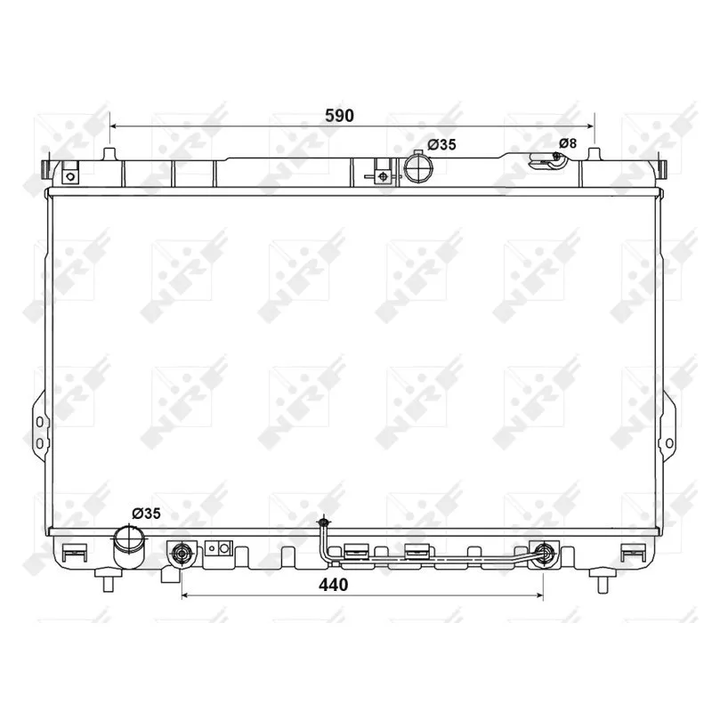 Radiateur, refroidissement du moteur NRF 53161