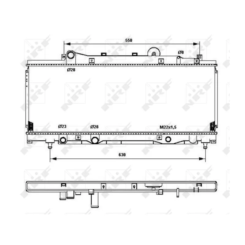Radiateur, refroidissement du moteur NRF 53202