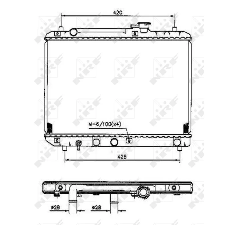 Radiateur, refroidissement du moteur NRF 53207