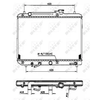 Radiateur, refroidissement du moteur NRF