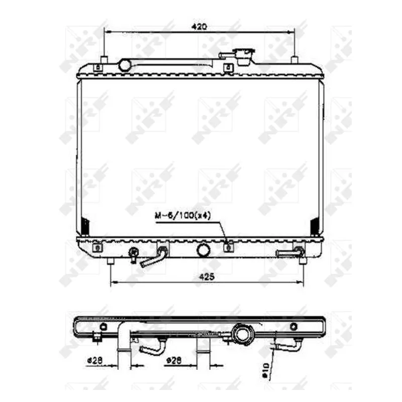 Radiateur, refroidissement du moteur NRF 53208