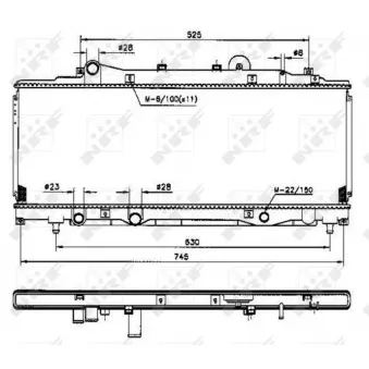 Radiateur, refroidissement du moteur NRF