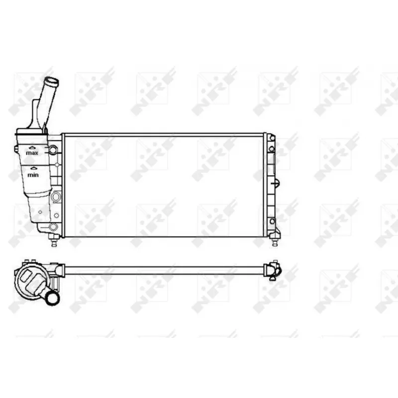 Radiateur, refroidissement du moteur NRF 53226