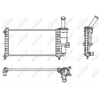Radiateur, refroidissement du moteur NRF 53230