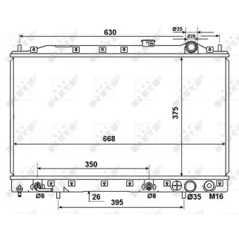 Radiateur, refroidissement du moteur NRF