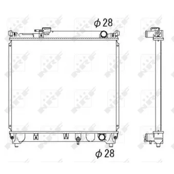 Radiateur, refroidissement du moteur NRF