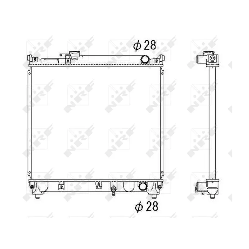 Radiateur, refroidissement du moteur NRF 53279