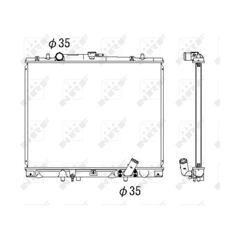 Radiateur, refroidissement du moteur NRF 53285