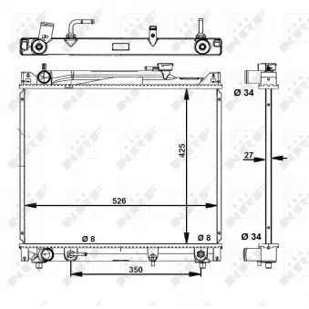 Radiateur, refroidissement du moteur NRF