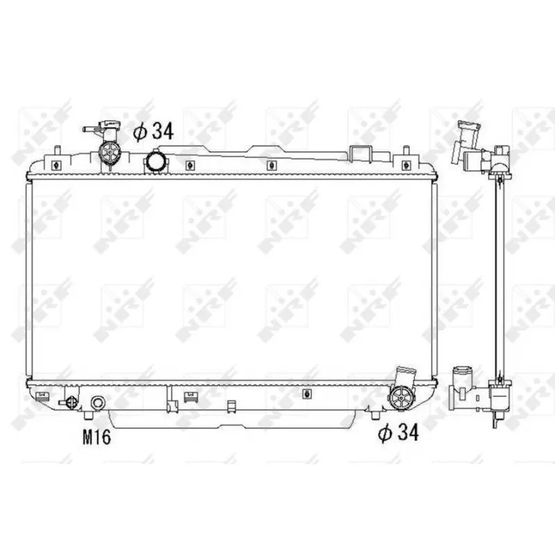Radiateur, refroidissement du moteur NRF 53324