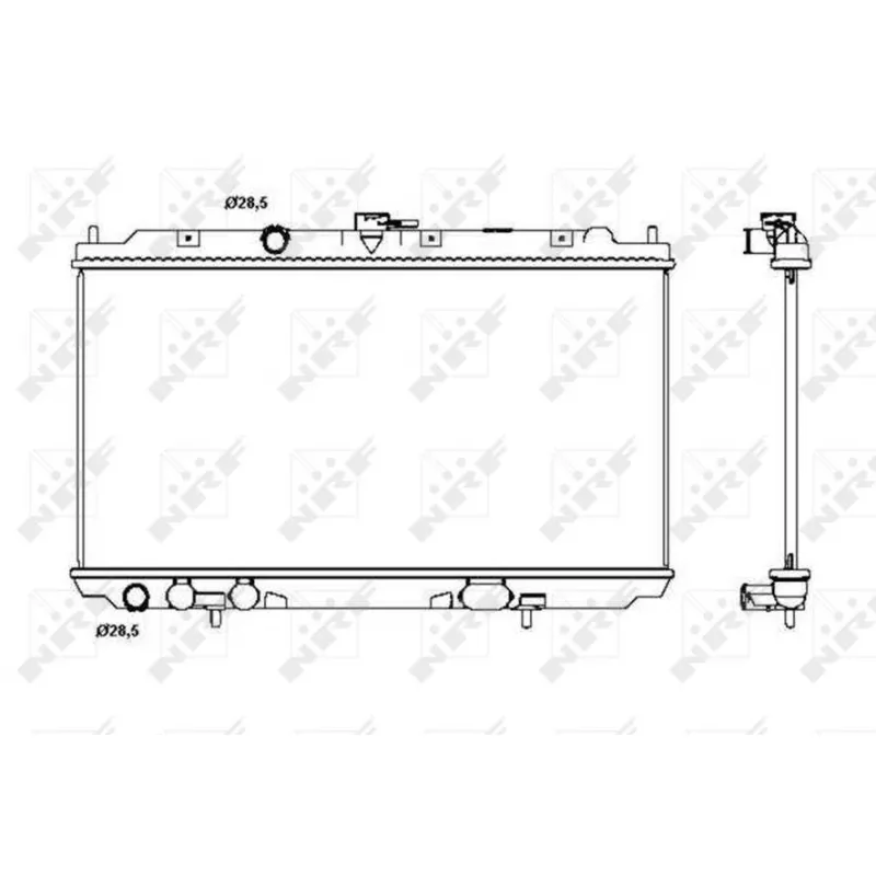 Radiateur, refroidissement du moteur NRF 53387