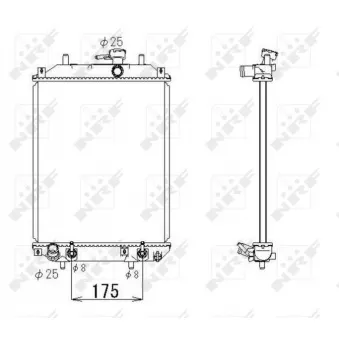 Radiateur, refroidissement du moteur NRF