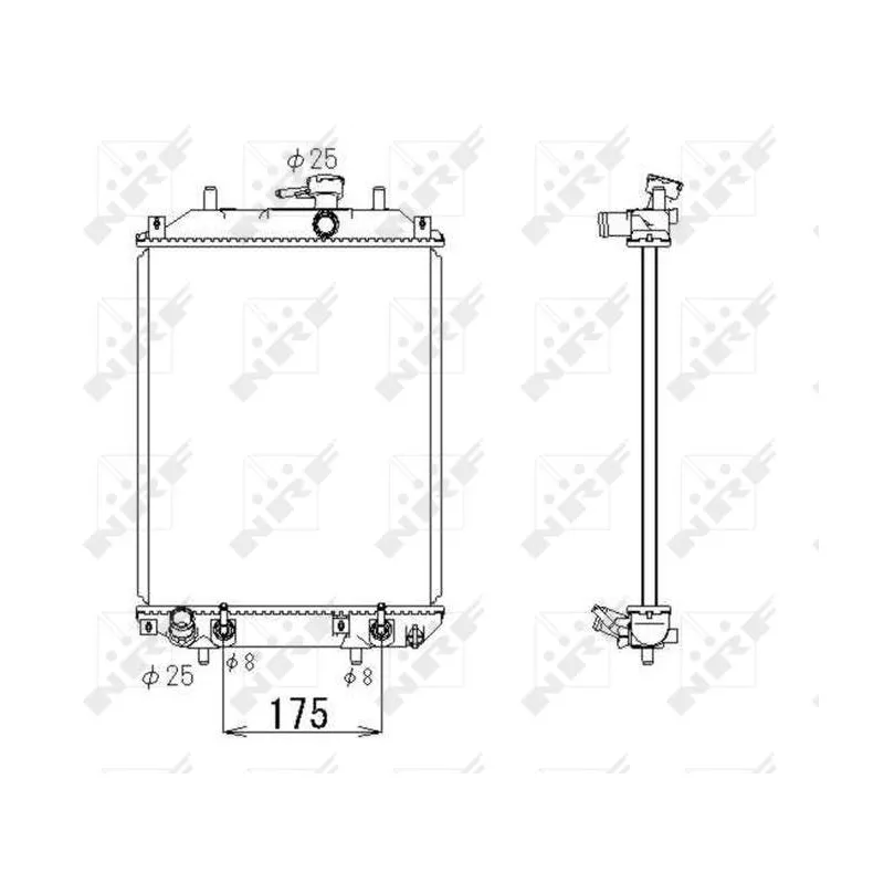 Radiateur, refroidissement du moteur NRF 53414