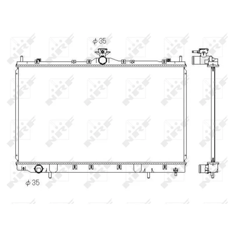 Radiateur, refroidissement du moteur NRF 53431