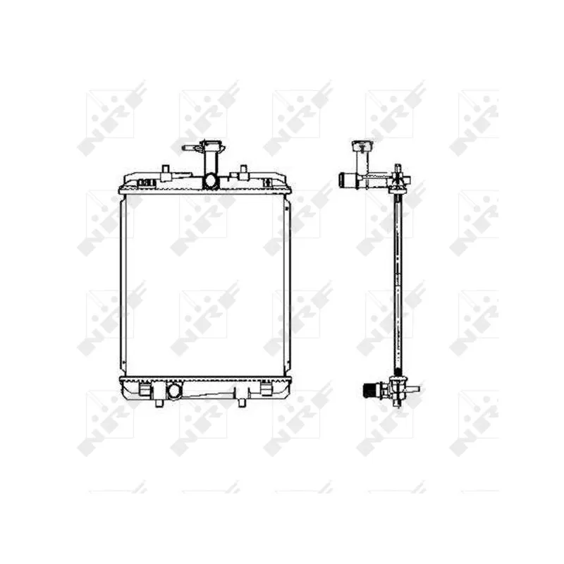 Radiateur, refroidissement du moteur NRF 53459