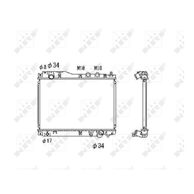 Radiateur, refroidissement du moteur NRF 53461