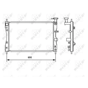 Radiateur, refroidissement du moteur NRF
