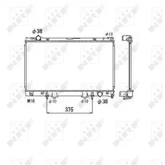 Radiateur, refroidissement du moteur NRF