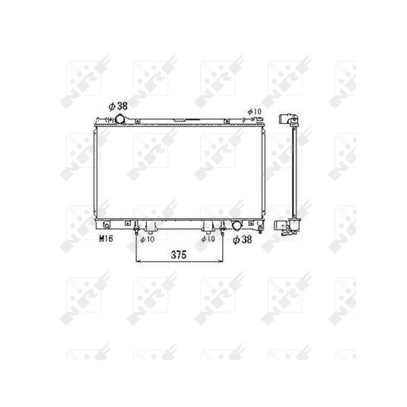 Radiateur, refroidissement du moteur NRF 53468