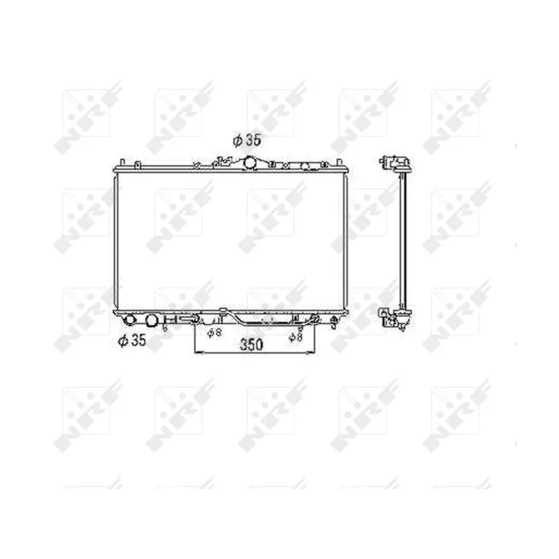 Radiateur, refroidissement du moteur NRF 53469