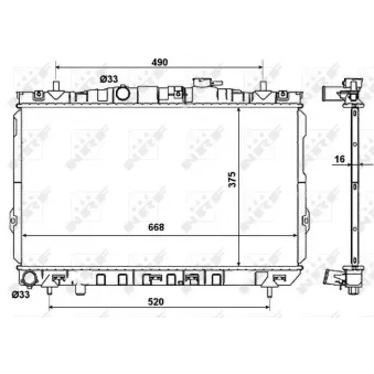Radiateur, refroidissement du moteur NRF