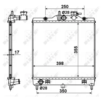 Radiateur, refroidissement du moteur NRF