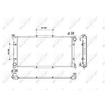 Radiateur, refroidissement du moteur NRF