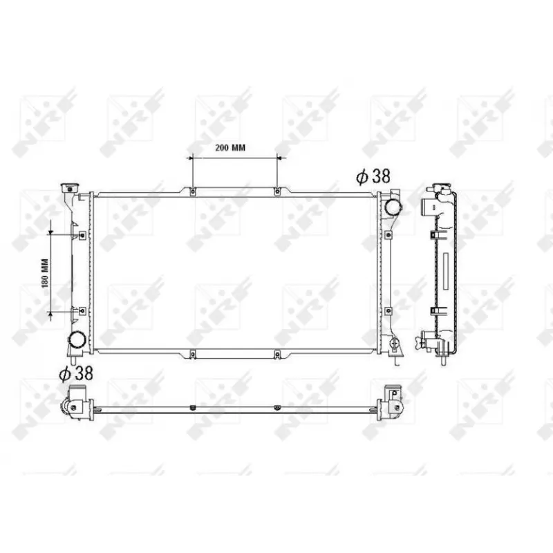 Radiateur, refroidissement du moteur NRF 53512