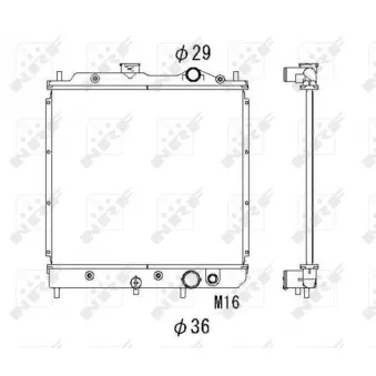 Radiateur, refroidissement du moteur NRF