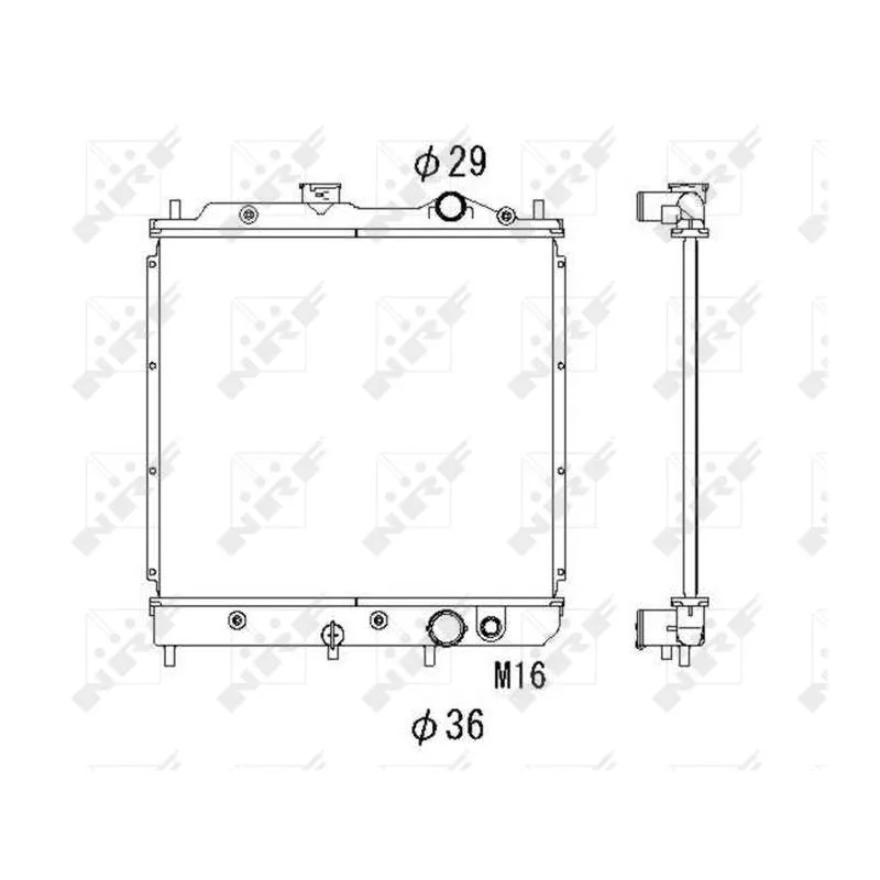 Radiateur, refroidissement du moteur NRF 53520
