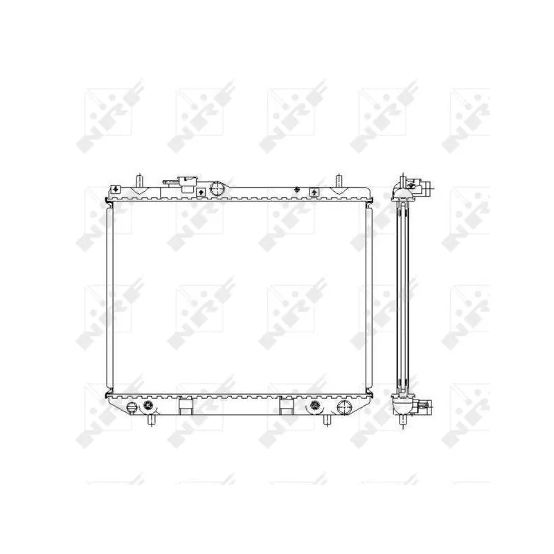 Radiateur, refroidissement du moteur NRF 53537