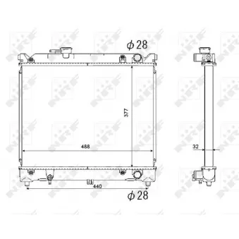 Radiateur, refroidissement du moteur NRF