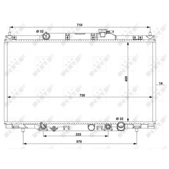 Radiateur, refroidissement du moteur NRF