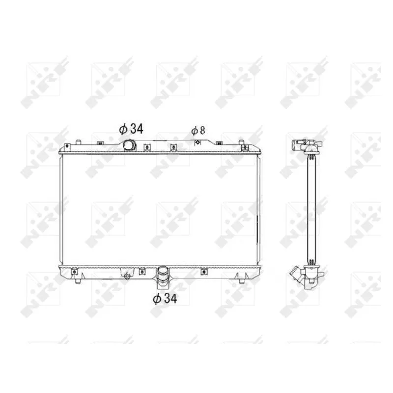 Radiateur, refroidissement du moteur NRF 53579