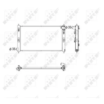 Radiateur, refroidissement du moteur NRF