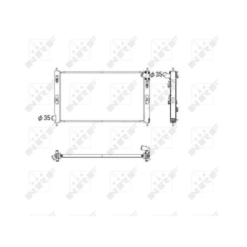 Radiateur, refroidissement du moteur NRF 53593