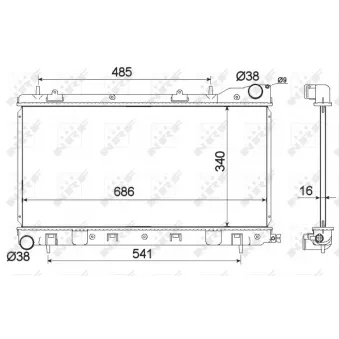 Radiateur, refroidissement du moteur NRF
