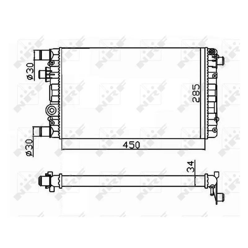 Radiateur, refroidissement du moteur NRF 53602