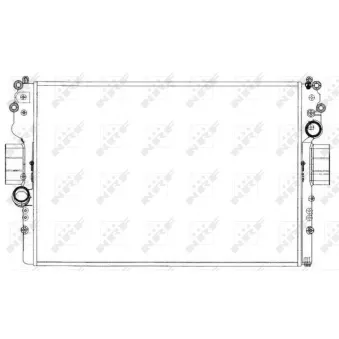 Radiateur, refroidissement du moteur NRF 53614