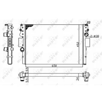Radiateur, refroidissement du moteur NRF