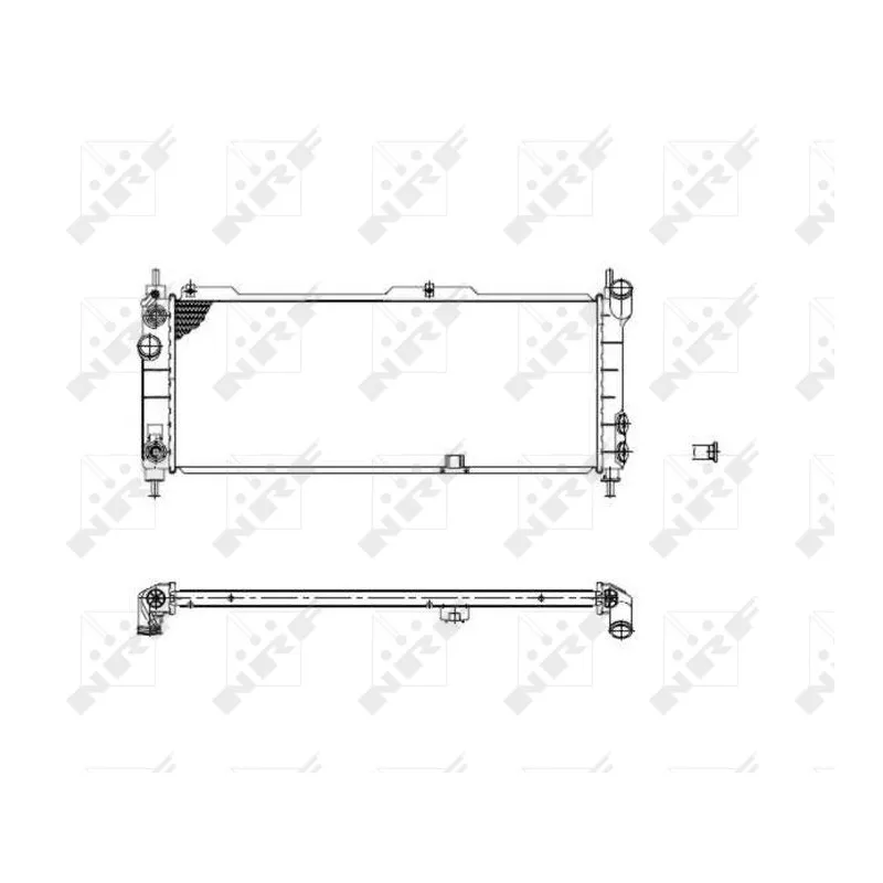 Radiateur, refroidissement du moteur NRF 53631