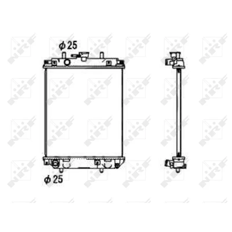 Radiateur, refroidissement du moteur NRF 53674