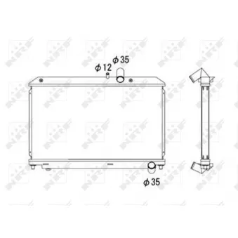 Radiateur, refroidissement du moteur NRF